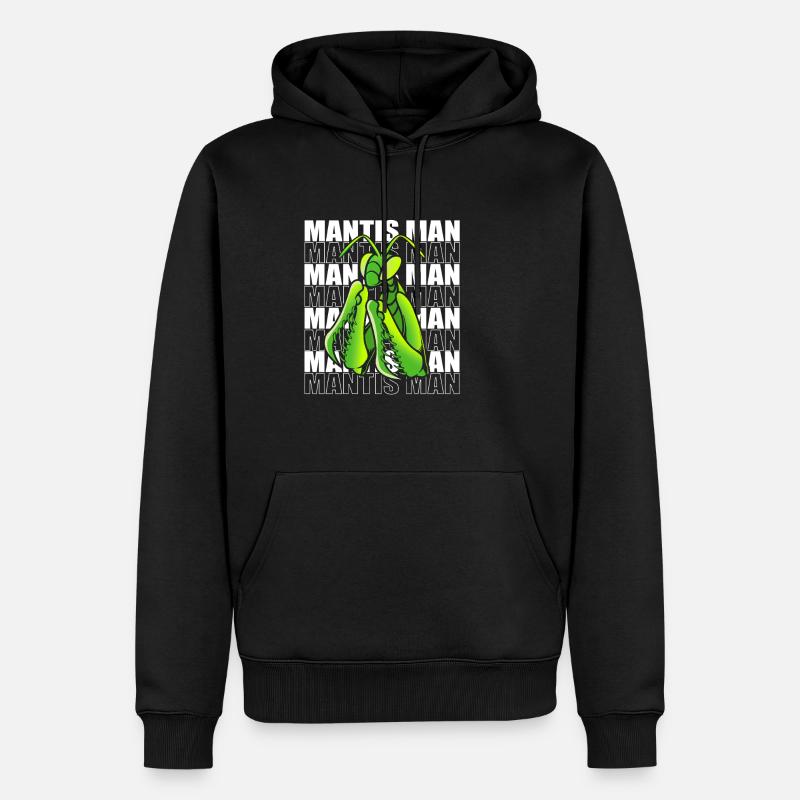 Gottesanbeter Gottesanbeterin Mantis - Männer Premium Bio Hoodie - Schwarz