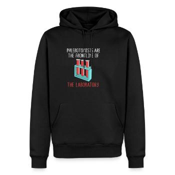 Nurse Caregiver Blood Sampling Phlebotomist - Men’s Premium Organic Hoodie - black - Front - Nico (187cm)