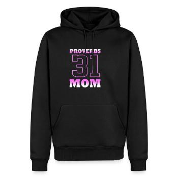 Kapitel 31 Bibel Spruch Jesus Christ Bibelvers - Männer Premium Bio Hoodie - Schwarz - Vorne - Nico (187cm)