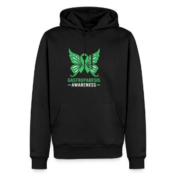 Gastroparese - Männer Premium Bio Hoodie - Schwarz - Vorne - Nico (187cm)