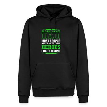 Gallengangskrebs - Männer Premium Bio Hoodie - Schwarz - Vorne - Nico (187cm)