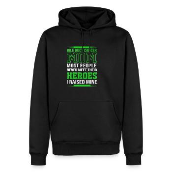 Gallenkrebs - Männer Premium Bio Hoodie - Schwarz - Vorne - Nico (187cm)