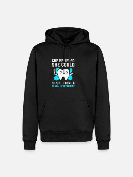 Dental Dentist Receptionist Dentist - Men’s Premium Organic Hoodie - black