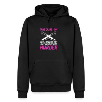 Krimi True Crime - Männer Premium Bio Hoodie - Schwarz - Vorne - Nico (187cm)