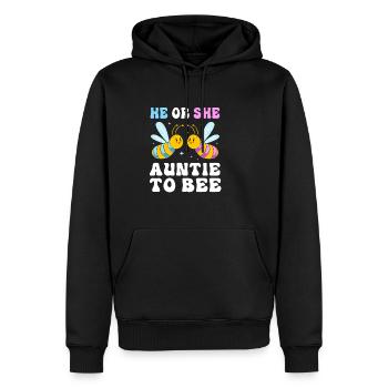 Weihnachten Gender Reveal - Männer Premium Bio Hoodie - Schwarz - Vorne - Nico (187cm)