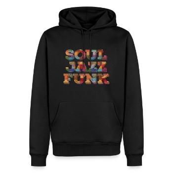Soul Jazz Funk Musique - Sweat à capuche Premium bio Homme - noir - Devant - Nico (187cm)