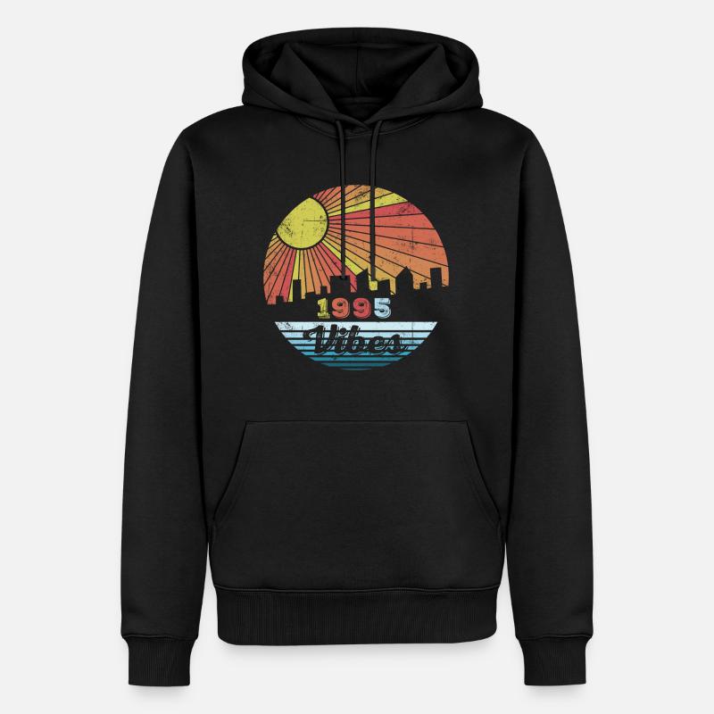 Millésime 1995 - Sweat à capuche Premium bio Homme - noir