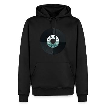 Millésime 1987 - Sweat à capuche Premium bio Homme - noir - Devant - Nico (187cm)