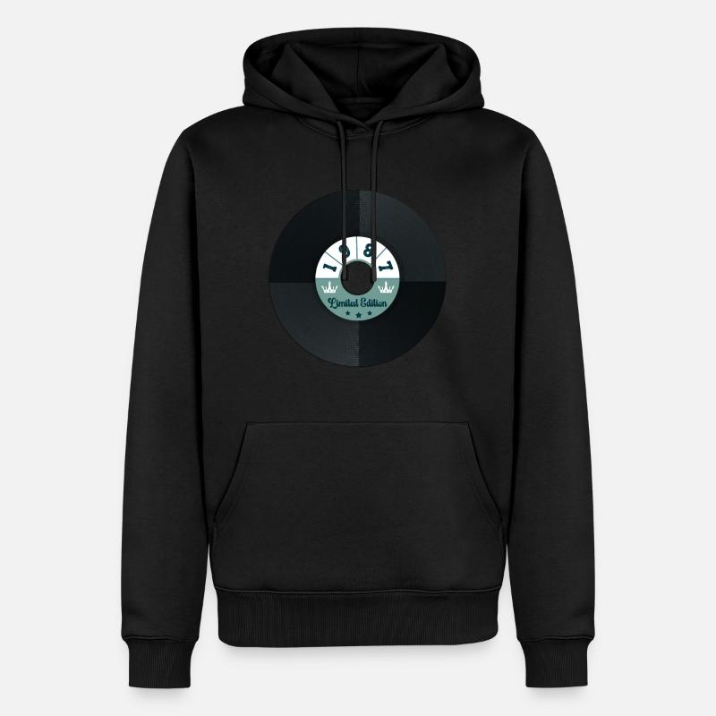 Millésime 1987 - Sweat à capuche Premium bio Homme - noir