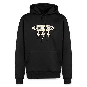 Millésime 2006 - Sweat à capuche Premium bio Homme - noir - Devant - Nico (187cm)