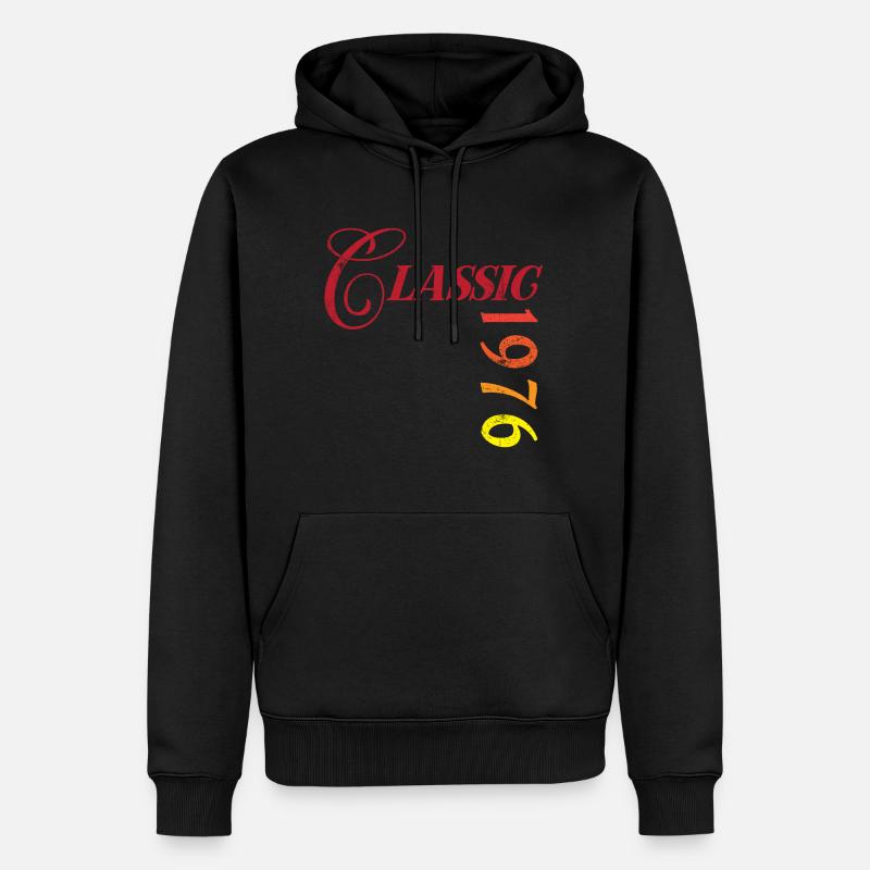 Millésime 1976 - Sweat à capuche Premium bio Homme - noir