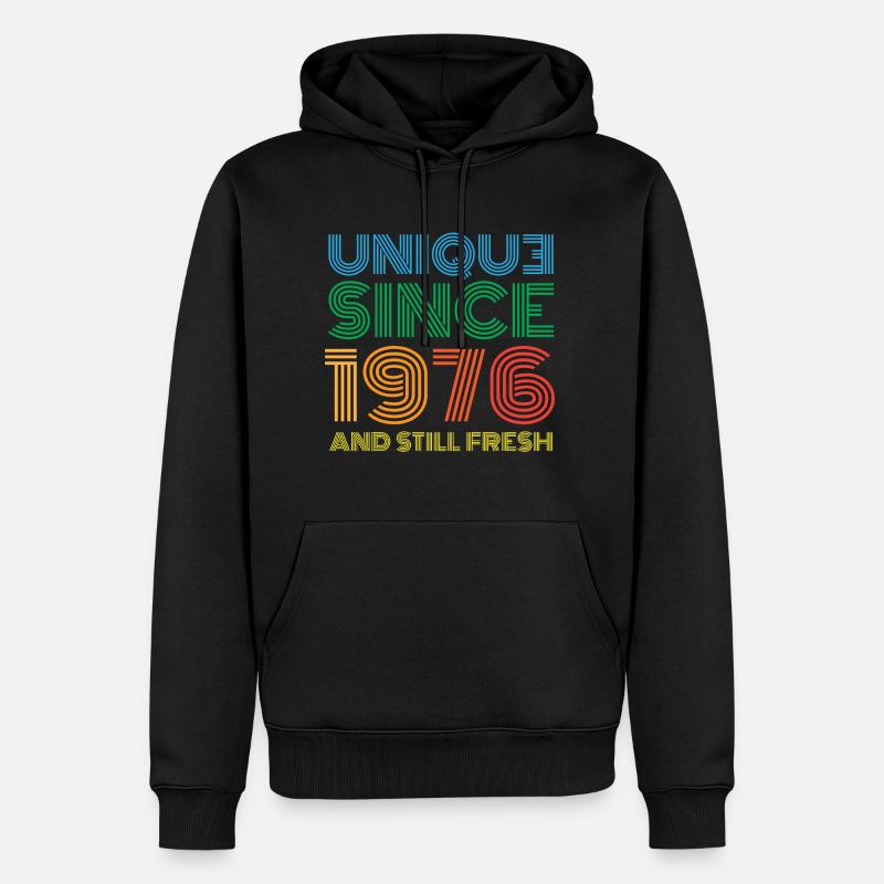 Millésime 1976 - Sweat à capuche Premium bio Homme - noir