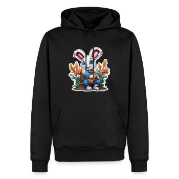 Anime / Bande dessinée / Japonais / Animation / Dessin animé - Sweat à capuche Premium bio Homme - noir - Devant - Nico (187cm)