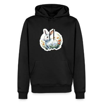 Anime / Bande dessinée / Japonais / Animation / Dessin animé - Sweat à capuche Premium bio Homme - noir - Devant - Nico (187cm)
