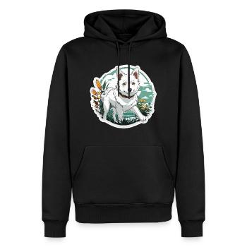 Anime / Bande dessinée / Japonais / Animation / Dessin animé - Sweat à capuche Premium bio Homme - noir - Devant - Nico (187cm)