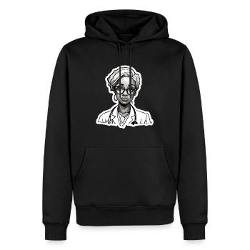 Médecin / professionnel de la santé / médecin / profession / spécialiste - Sweat à capuche Premium bio Homme - noir - Devant - Nico (187cm)
