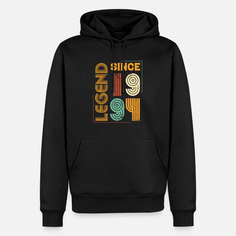 Millésime 1994 - Sweat à capuche Premium bio Homme - noir