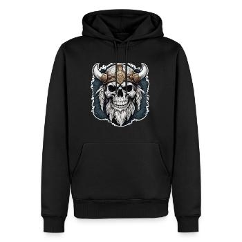 Viking / Thor / Odin / Nordique / Celtique - Sweat à capuche Premium bio Homme - noir - Devant - Nico (187cm)