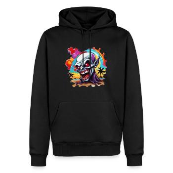 Vampir / Dracula / Blutsauger / Halloween / Mythos - Männer Premium Bio Hoodie - Schwarz - Vorne - Nico (187cm)