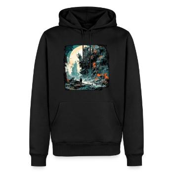 Apocalypse / Apocalypse / Destruction / Anarchie - Sweat à capuche Premium bio Homme - noir - Devant - Nico (187cm)
