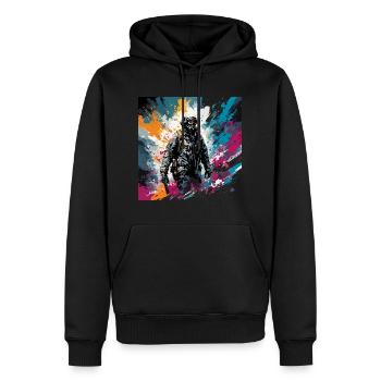 Apocalypse / Apocalypse / Destruction / Anarchie - Sweat à capuche Premium bio Homme - noir - Devant - Nico (187cm)