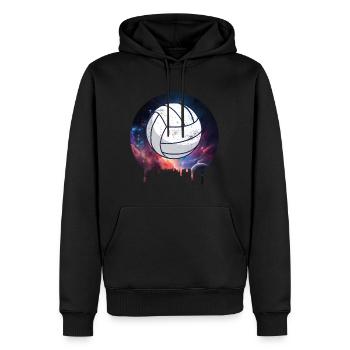 Volleyball Vintage - Männer Premium Bio Hoodie - Schwarz - Vorne - Nico (187cm)