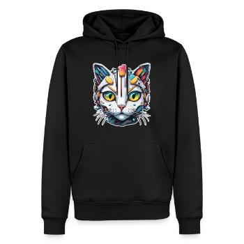 Robot Animal / AI / Mechanized Animals / Comic - Men’s Premium Organic Hoodie - black - Front - Nico (187cm)