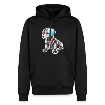Robot Animal / AI / Mechanized Animals / Comic - Men’s Premium Organic Hoodie - black - Front - Nico (187cm)
