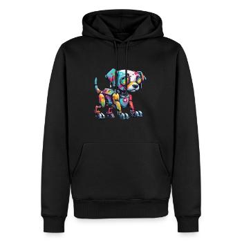 Robot Animal / AI / Mechanized Animals / Comic - Men’s Premium Organic Hoodie - black - Front - Nico (187cm)