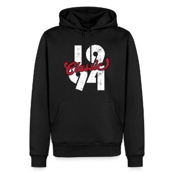 1994 Jahrgang Vintage Geburtstag Geschenk - Männer Premium Bio Hoodie - Schwarz - Vorne - Nico (187cm)