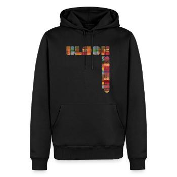 Black Sheep Retro - Männer Premium Bio Hoodie - Schwarz - Vorne - Nico (187cm)