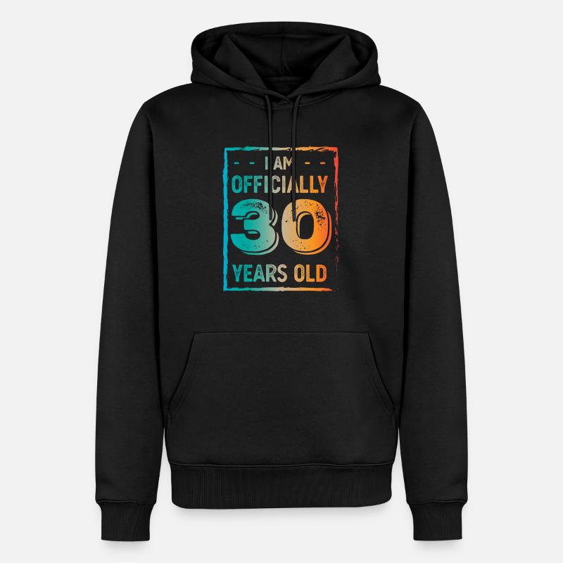 1994 30e anniversaire - Sweat à capuche Premium bio Homme - noir