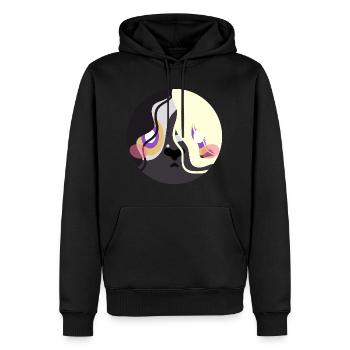 Big Lamp - Männer Premium Bio Hoodie - Schwarz - Vorne - Nico (187cm)