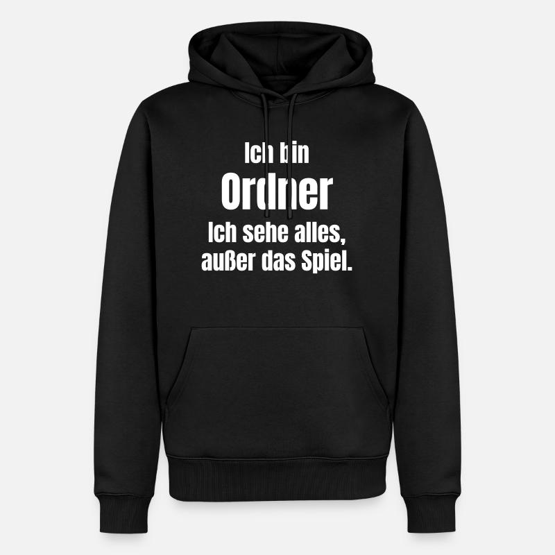 Je suis un dossier - Sweat à capuche Premium bio Homme - noir