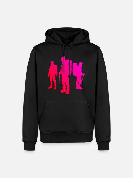 Women's Bouldering Climbing Climber Climber - Men’s Premium Organic Hoodie - black