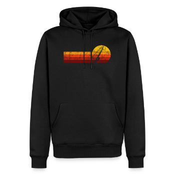 Surfen Windsurfen Windsurfer Retro Windsurfing - Männer Premium Bio Hoodie - Schwarz - Vorne - Nico (187cm)