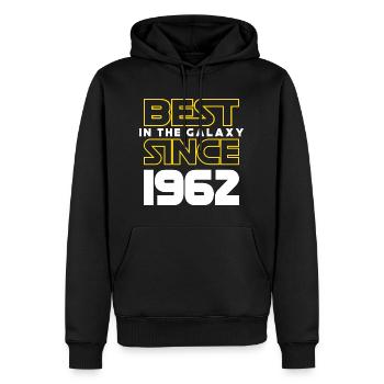 Best of the Galaxy 1962 60 Jahre Jubiläum - Männer Premium Bio Hoodie - Schwarz - Vorne - Nico (187cm)