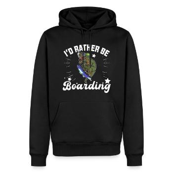 Snowboarder Snowboarding reptile snow skiing - Männer Premium Bio Hoodie - Schwarz - Vorne - Nico (187cm)