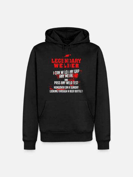 Legendary Welder - Men’s Premium Organic Hoodie - black