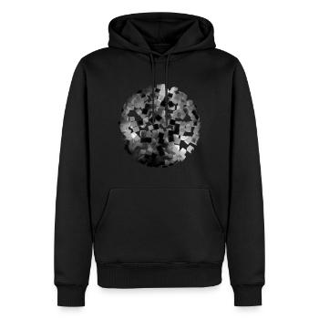 Floating Primitives - Circle - Männer Premium Bio Hoodie - Schwarz - Vorne - Nico (187cm)