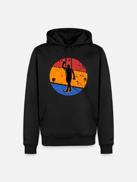 Tenue de Boxe Vintage pour les Amateurs de Boxe - Sweat à capuche Premium bio Homme - noir