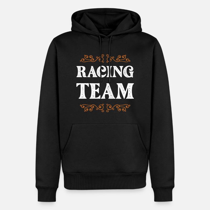 Racing Crew - Männer Premium Bio Hoodie - Schwarz
