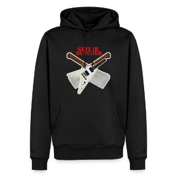 Guitar Butcher - Männer Premium Bio Hoodie - Schwarz - Vorne - Nico (187cm)