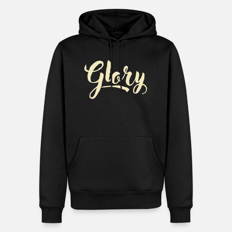 Glory 1 - Männer Premium Bio Hoodie - Schwarz