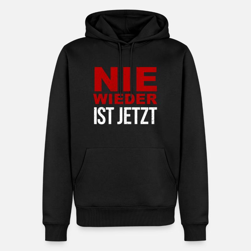 Plus jamais ça n’est maintenant - Sweat à capuche Premium bio Homme - noir