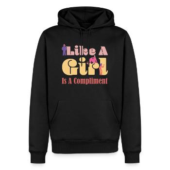 Frauen Gleichberchtigung Design und Feminist - Männer Premium Bio Hoodie - Schwarz - Vorne - Nico (187cm)