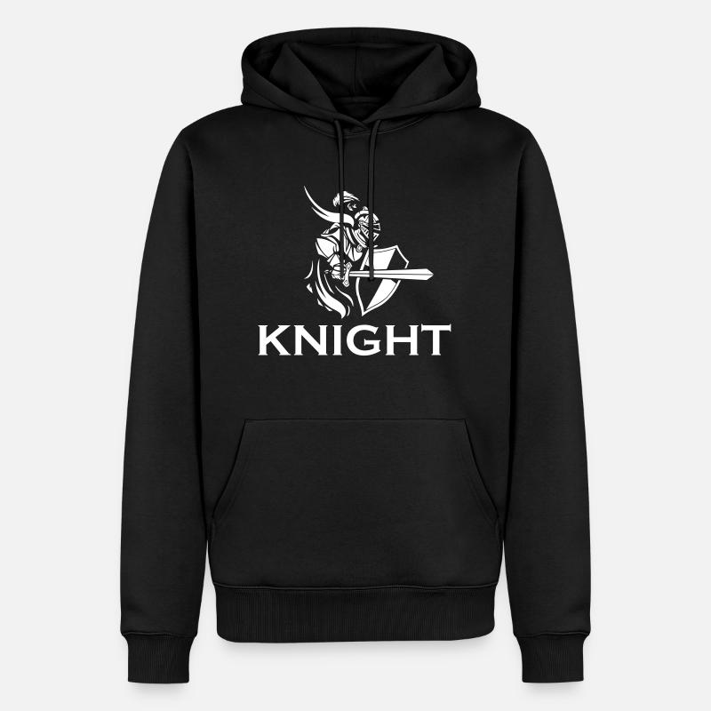 Templer Kreuzritter Ritter Ritter - Männer Premium Bio Hoodie - Schwarz