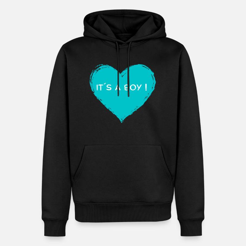 It´s a Boy ! - Männer Premium Bio Hoodie - Schwarz