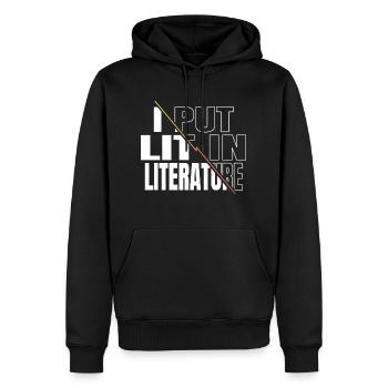 école cool cadeau d’anniversaire idée comptable comptable - Sweat à capuche Premium bio Homme - noir - Devant - Nico (187cm)