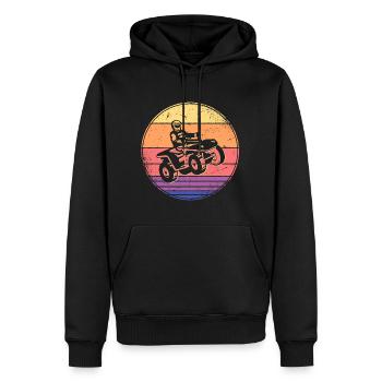 Quad Bike Tout-terrain Quadfahrer VTT - Sweat à capuche Premium bio Homme - noir - Devant - Nico (187cm)